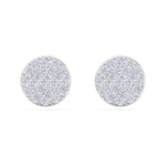 Load image into Gallery viewer, Classic round stud earrings in white gold with white diamonds of 0.26 ct in weight
