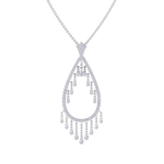 Load image into Gallery viewer, Waterfall pendant in white gold with white diamonds of 1.72 ct in weight
