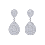 Load image into Gallery viewer, Diamond chandelier earrings in yellow gold with white diamonds of 8.15 ct in weight
