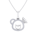 Load image into Gallery viewer, Cute Pendant in rose gold with white diamonds of 0.58 ct in weight
