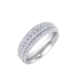 Load image into Gallery viewer, Diamond ring in white gold with white diamonds of 0.85 ct in weight
