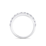 Load image into Gallery viewer, Classic Wedding band in rose gold with white diamonds of 0.96 ct in weight
