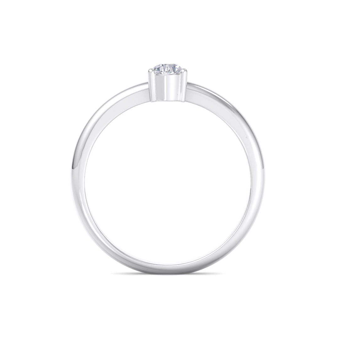 Exclusive Diamond ring in rose gold with white diamonds of 0.25 ct in weight