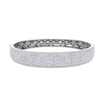 Load image into Gallery viewer, Diamond bangle in white gold with white diamonds of 6.97 ct in weight
