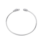 Load image into Gallery viewer, Cuff bracelet in rose gold with white diamonds of 0.57 ct in weight

