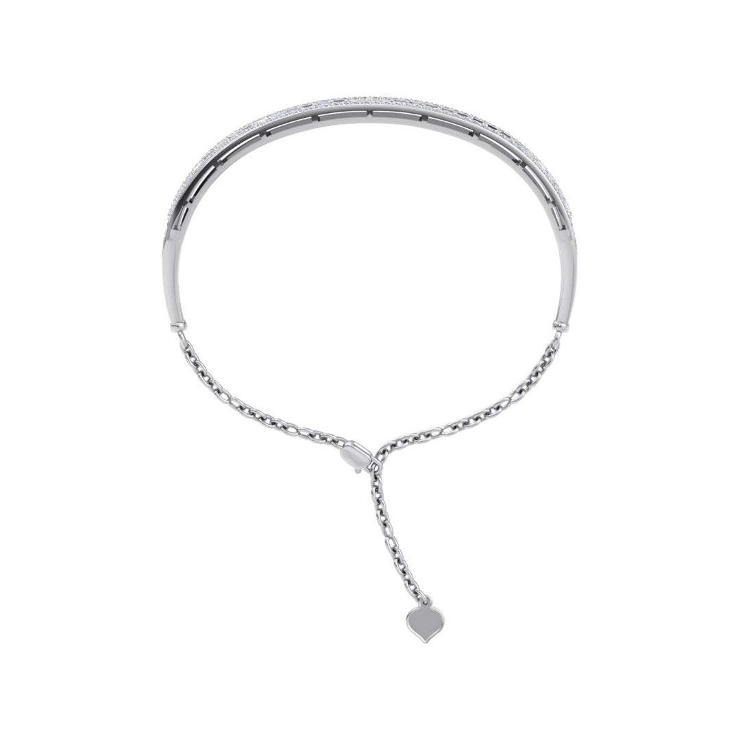 Bracelet in yellow gold with white diamonds of 1.75 ct in weight