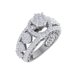 Load image into Gallery viewer, Beautiful ring in white gold with white diamonds of 1.28 ct in weight