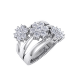 Load image into Gallery viewer, Beautiful ring in white gold with white diamonds of 0.88 ct in weight
