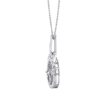 Load image into Gallery viewer, Cute Pendant in rose gold with white diamonds of 0.58 ct in weight

