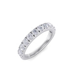 Load image into Gallery viewer, Classic Wedding band in rose gold with white diamonds of 0.96 ct in weight
