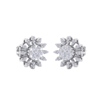 Load image into Gallery viewer, Stud earrings in rose gold with white diamonds of 0.89 ct in weight
