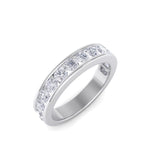 Load image into Gallery viewer, Classic Wedding band in rose gold with white diamonds of 1.01 ct in weight

