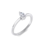 Load image into Gallery viewer, Exclusive Diamond ring in rose gold with white diamonds of 0.25 ct in weight
