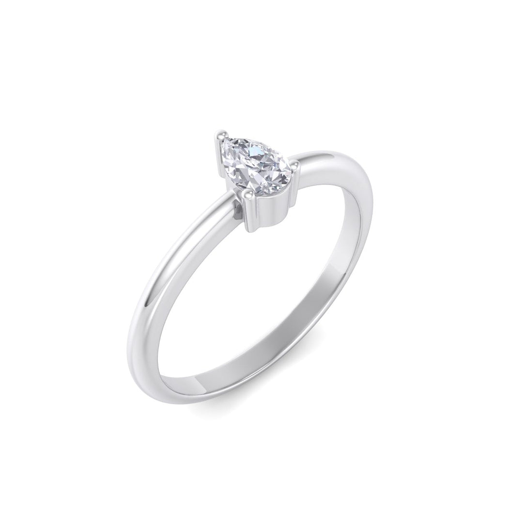 Exclusive Diamond ring in rose gold with white diamonds of 0.25 ct in weight
