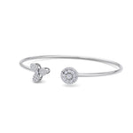 Load image into Gallery viewer, Cuff bracelet in yellow gold with white diamonds of 0.47 ct in weight
