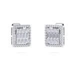 Load image into Gallery viewer, Beautiful Earrings in white gold with white diamonds of 0.65 ct in weight
