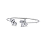 Load image into Gallery viewer, Cuff bracelet in white gold with white diamonds of 0.65 ct in weight
