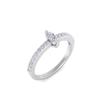 Load image into Gallery viewer, Diamond ring in white gold with white diamonds of 0.44 ct in weight
