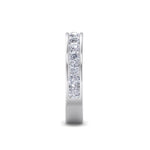 Load image into Gallery viewer, Classic Wedding band in rose gold with white diamonds of 1.01 ct in weight
