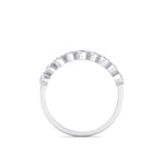 Load image into Gallery viewer, Milgrain wedding band in rose gold with white diamonds of 0.25 ct in weight
