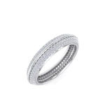 Load image into Gallery viewer, Eternity band in yellow gold with white diamonds of 0.96 ct in weight
