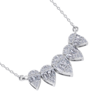 Load image into Gallery viewer, Diamond necklace in yellow gold with white diamonds of 0.75 ct in weight
