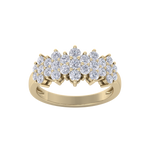 Load image into Gallery viewer, Beautiful ring in yellow gold with white diamonds of 1.16 ct in weight
