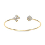 Load image into Gallery viewer, Cuff bracelet in white gold with white diamonds of 0.52 ct in weight
