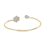 Load image into Gallery viewer, Cuff bracelet in white gold with white diamonds of 0.68 ct in weight
