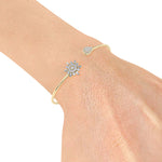 Load image into Gallery viewer, Cuff bracelet in rose gold with white diamonds of 0.68 ct in weight
