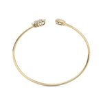 Load image into Gallery viewer, Cuff bracelet in rose gold with white diamonds of 0.68 ct in weight
