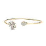 Load image into Gallery viewer, Cuff bracelet in white gold with white diamonds of 0.68 ct in weight
