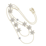 Load image into Gallery viewer, Pretty Multi-strand necklace in white gold with white diamonds of 1.67 ct in weight
