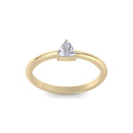 Load image into Gallery viewer, Dainty Diamond ring in yellow gold with white diamonds of 0.25 ct in weight
