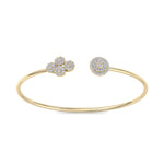 Load image into Gallery viewer, Cuff bracelet in rose gold with white diamonds of 0.57 ct in weight
