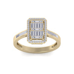 Load image into Gallery viewer, Beautiful Ring in yellow gold with white baguette diamonds of 0.59 ct in weight
