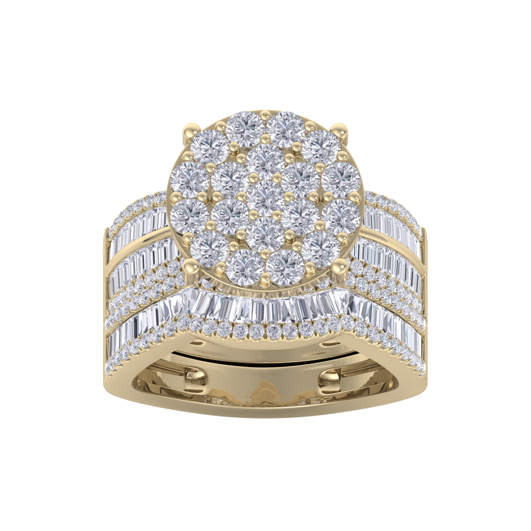 Beautiful Diamond ring in white gold with white diamonds of 2.74 ct in weight