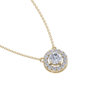 Load image into Gallery viewer, Classic necklace in rose gold with white diamonds of 1.42 ct in weight
