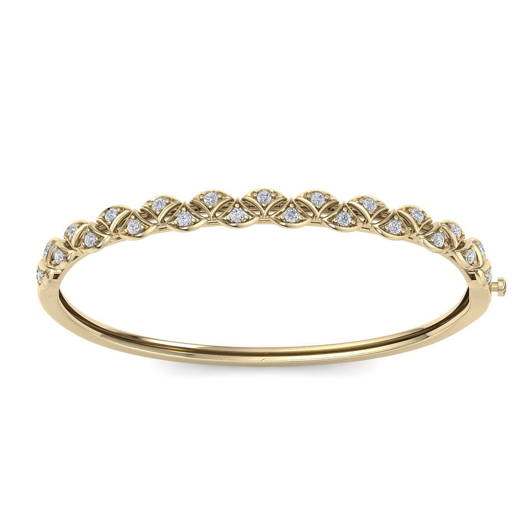 Bracelet in white gold with white diamonds of 0.97 ct in weight