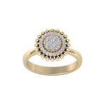 Load image into Gallery viewer, Halo Diamond ring in white gold with white diamonds of 0.34 ct in weight
