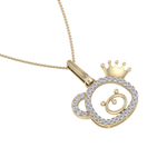 Load image into Gallery viewer, Cute Pendant in rose gold with white diamonds of 0.58 ct in weight
