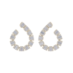 Load image into Gallery viewer, Circle studs in white gold with white diamonds of 5.82 ct in weight
