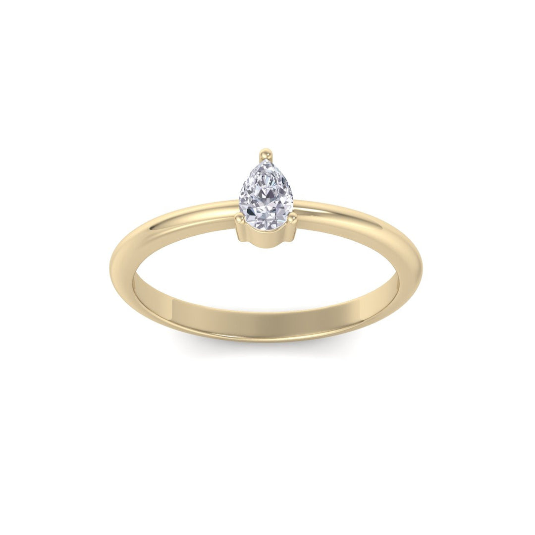 Exclusive Diamond ring in rose gold with white diamonds of 0.25 ct in weight