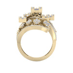 Load image into Gallery viewer, Statement diamond ring in yellow gold with white diamonds of 1.68 ct in weight
