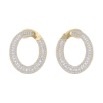 Load image into Gallery viewer, Hoop earrings in rose gold with white diamonds of 2.78 ct in weight
