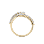 Load image into Gallery viewer, Intertwined ring in rose gold with white diamonds of 1.20 ct in weight
