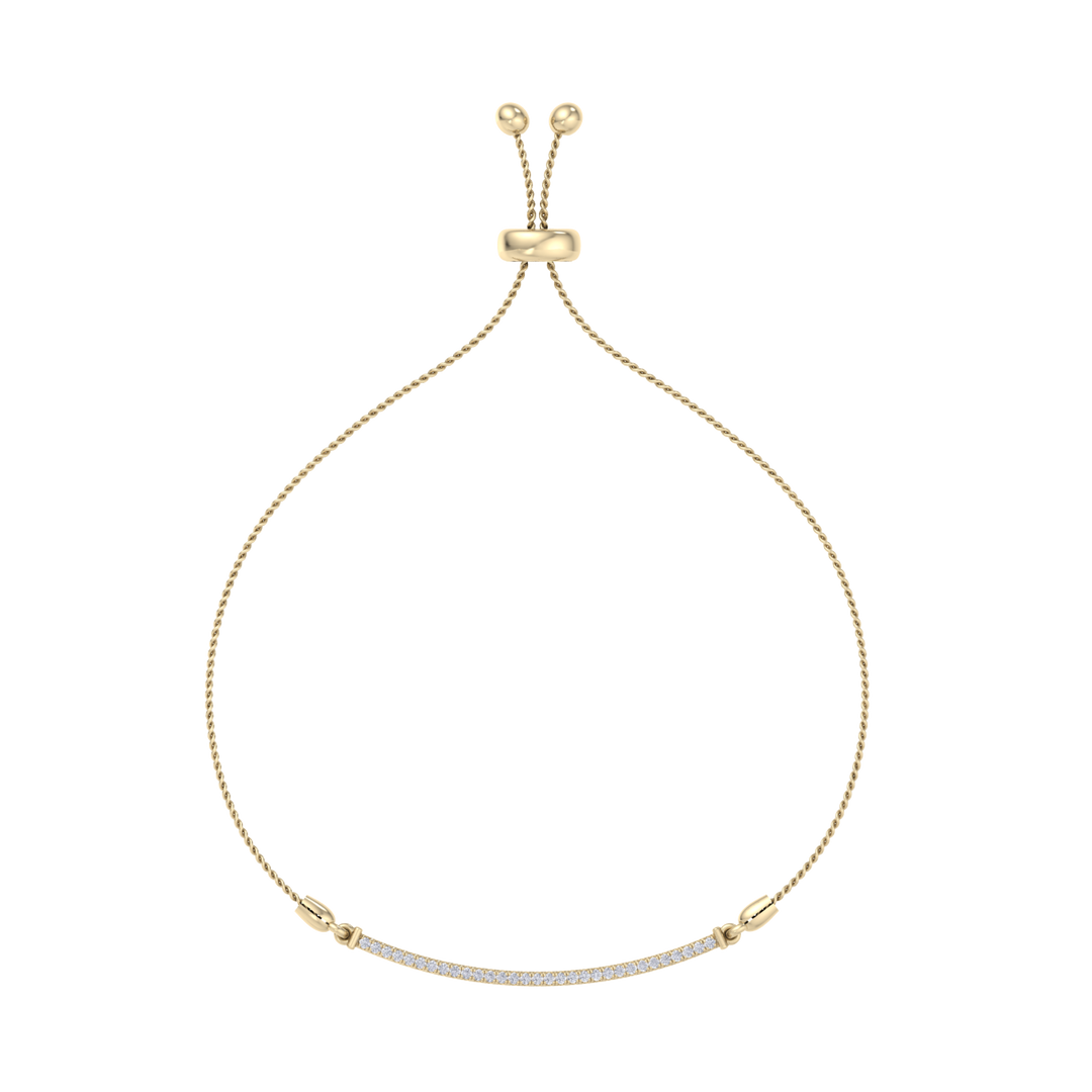 Bar necklace in white gold with white diamonds of 0.31 in weight