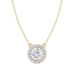 Load image into Gallery viewer, Classic necklace in rose gold with white diamonds of 1.42 ct in weight

