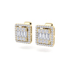 Load image into Gallery viewer, Beautiful Earrings in rose gold with white diamonds of 0.65 ct in weight
