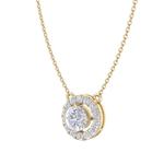 Load image into Gallery viewer, Classic necklace in rose gold with white diamonds of 1.42 ct in weight
